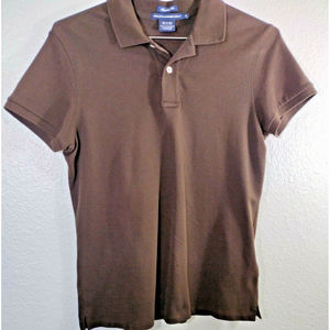 Polo Ralph Lauren Men's Medium Golf Polo Shirt Brown Cotton Collared